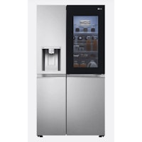 LG InstaViewu2122 ThinQu2122 GSXV91BSAE Wifi Connected American Fridge Freezer