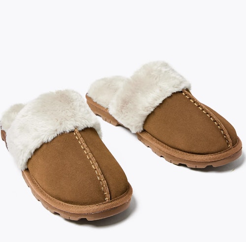 Suede Mule Slippers