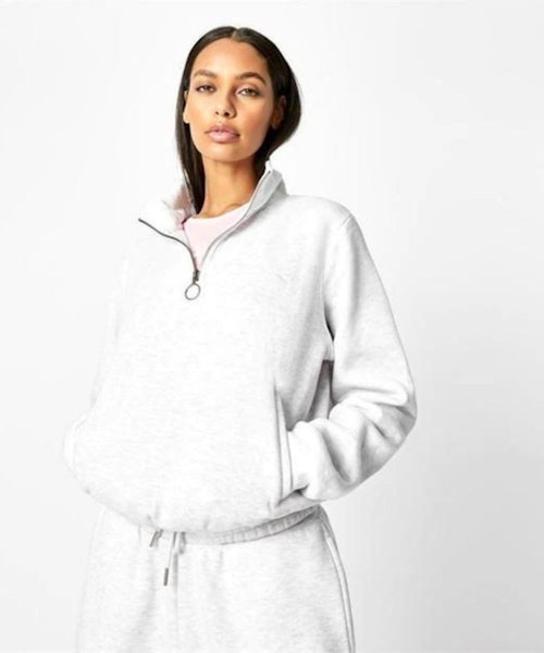 SLAZENGER x Sophia & Cinzia Quarter Zip Crop Sweatshirt