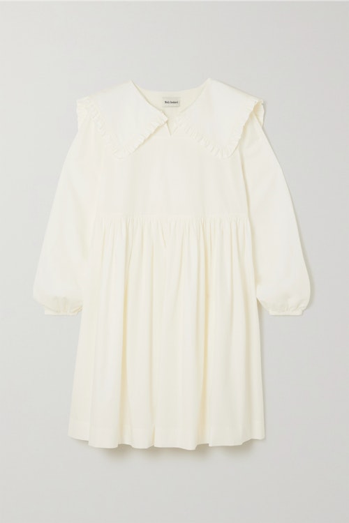 Molly Goddard, Cotton Poplin Mini Dress, WAS £720 NOW £288