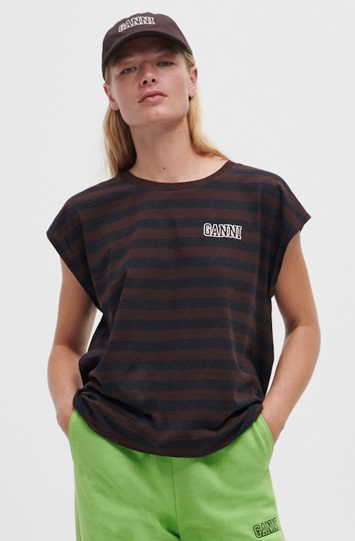 Software Striped Jersey Sleeveless T-shirt, WAS £75 NOW £45