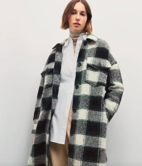 Zara, Check Overshirt, WAS £79.99 NOW £59.99