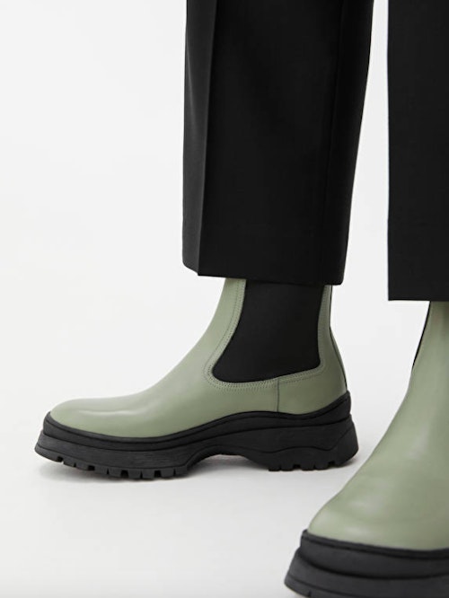 Chunky Leather Boots, WAS £175 NOW £123