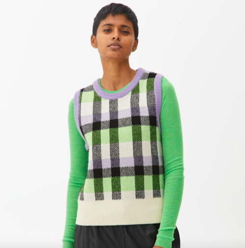Wool Jacquard Vest, WAS £59 NOW £30