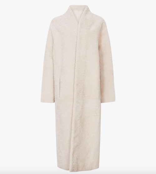 Reiss, Odette Sheepskin Coat, WAS £1,098 NOW £925