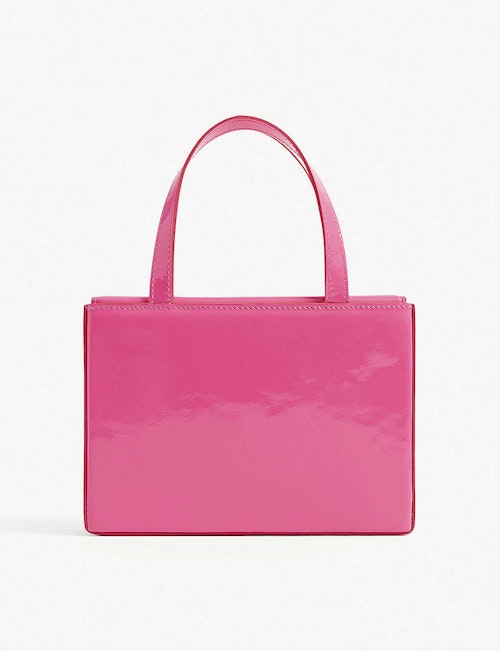 Amina Muaddi, Amini Giorgia Croc-Embossed Leather Top-Handle Bag, WAS £585 NOW £360