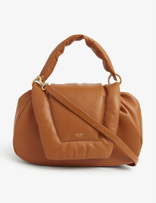 Oroton, Luis Branded Leather Cross-Body Bag, WAS £440 NOW £260