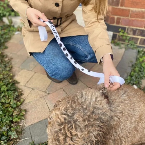 Personalised Spot Dog Lead