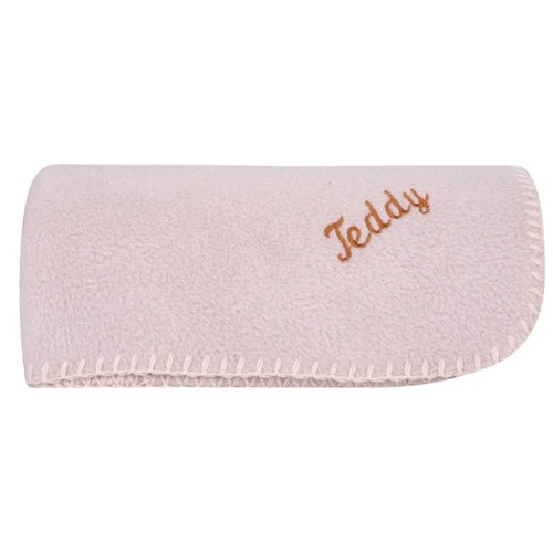 Biscuit Personalised Fleece Dog Blanket