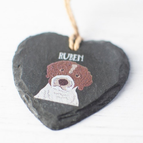 Personalised Slate Heart Keepsake