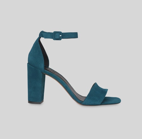 Alba Suede Block Heel Sandal