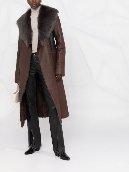Desa 1972, Sheepskin Fur Collar Coat, £1,724