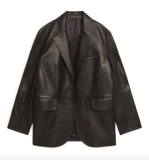 Arket, Oversized Leather Blazer, £290