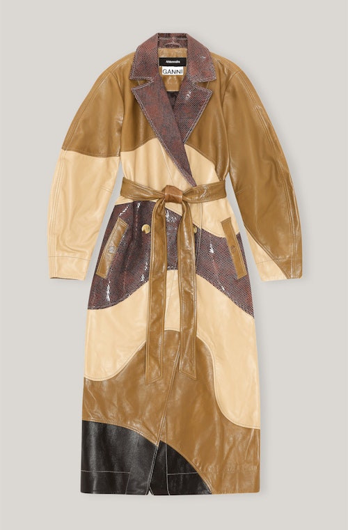 Ganni, Lamb Leather Coat, £1,195