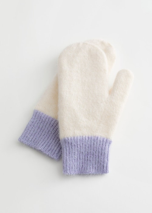 & Other Stories, Mohair Knit Mittens, £35