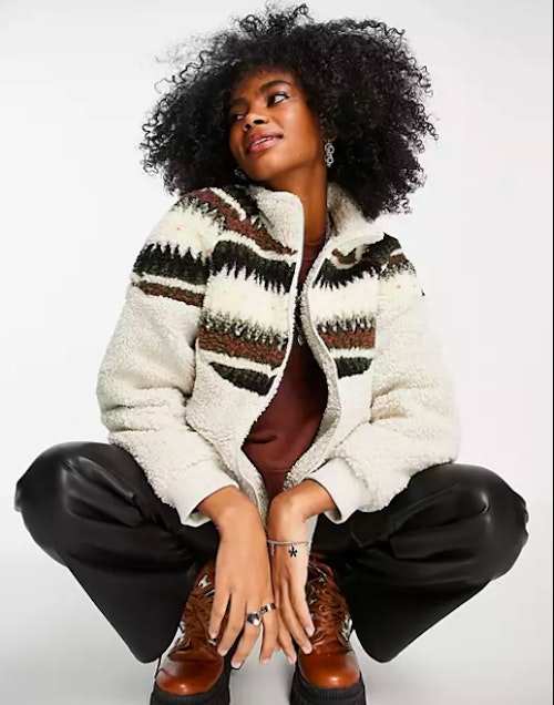ASOS, Patterned Fleece, WAS £70 NOW £56