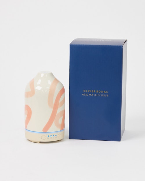 Oliver Bonas, Moore Swirl Pink Ceramic Electric Aroma Diffuser, £45