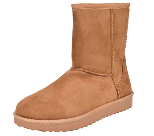 Ladies Womens Warm Winter Faux Fur Lined Hug Snugg Ankle Shoes
