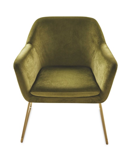 Aldi Olive green velvet armchair Aldi Olive green velvet armchair