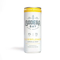 Bodega Bay Hard Seltzer Elderflower with Lemon and Mint (12 pack)