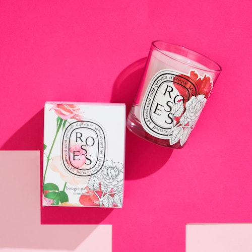 Limited Edition Roses Candle, Diptyque Valentines Gift Guide For Her Female Women