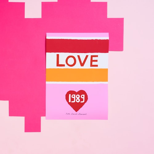 YSL Love poster print 1989, from Originals Studio, Valentines Gift Guide For Her Female Women