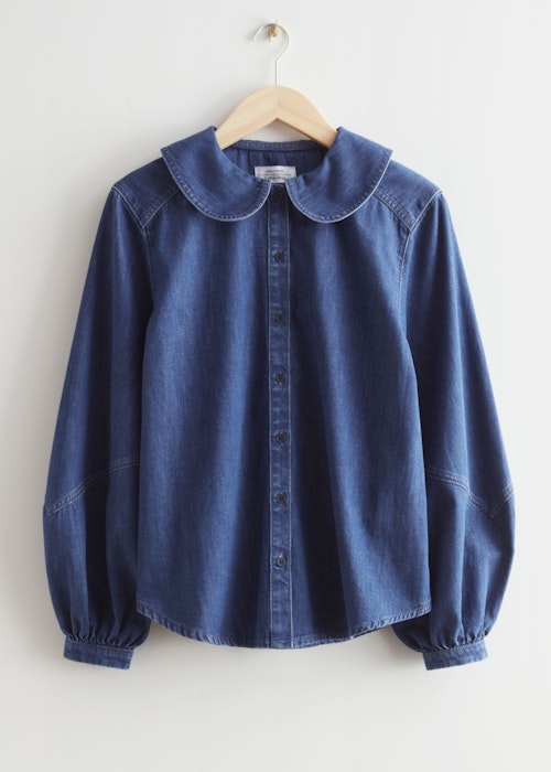 & Other Stories, Peter Pan Collar Shirt, £65