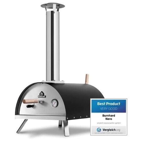 BURNHARD Nero Stainless Steel Outdoor Pizza Oven
