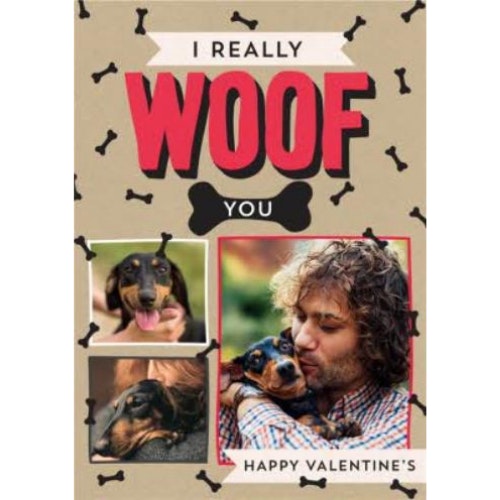 Moonpig Personalised 'I Really Woof You' card