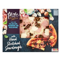 Sainsbury's Prosciutto Mushroom & Mascarpone Pizza, Taste the Difference 480g