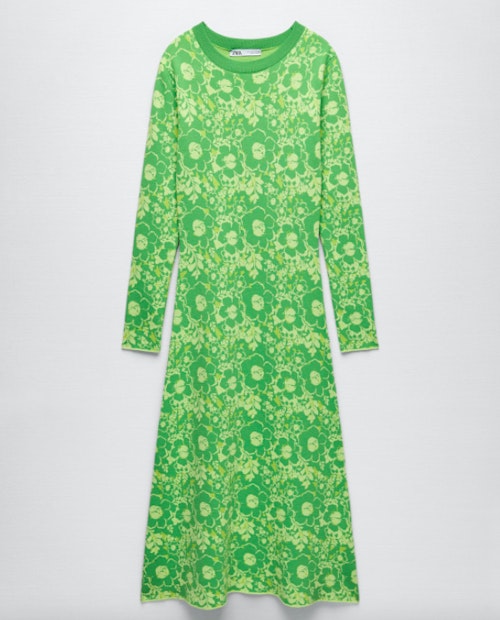 Zara, Floral Jacquard London Dress, £49.99