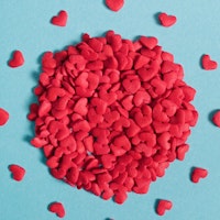 Red Hearts Confetti Sprinkles