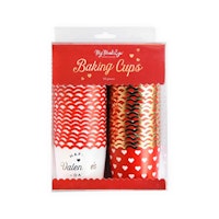 Set of 50 Valentine Baking Cups