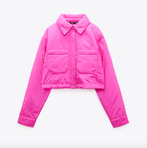Cropped Quilted Overshirt, £27.99