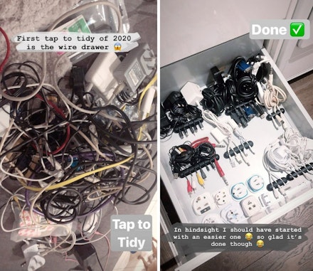 Stacey's wire drawer gets a 'Tap to Tidy' Stacey's wire drawer gets a 'Tap to Tidy'