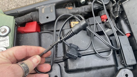 Position heated kit connector plug where you want it Position heated kit connector plug where you want it