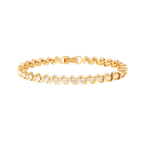 Best tennis bracelets Susan Caplan Vintage, 1980s Vintage Monet Tennis Bracelet, £55