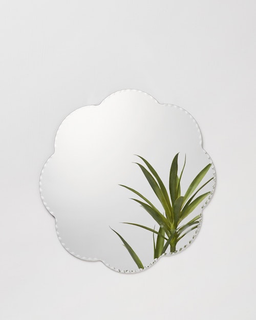 Oliver Bonas, Klara Scallop Flower Hanging Wall Mirror, £98