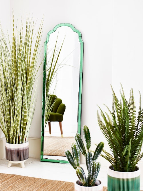 Oliver Bonas, Aurora Green Curve Full Length Mirror, £175