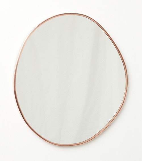 Oliver Bonas, Rose Gold Round Pebble Wall Mirror Large, £75
