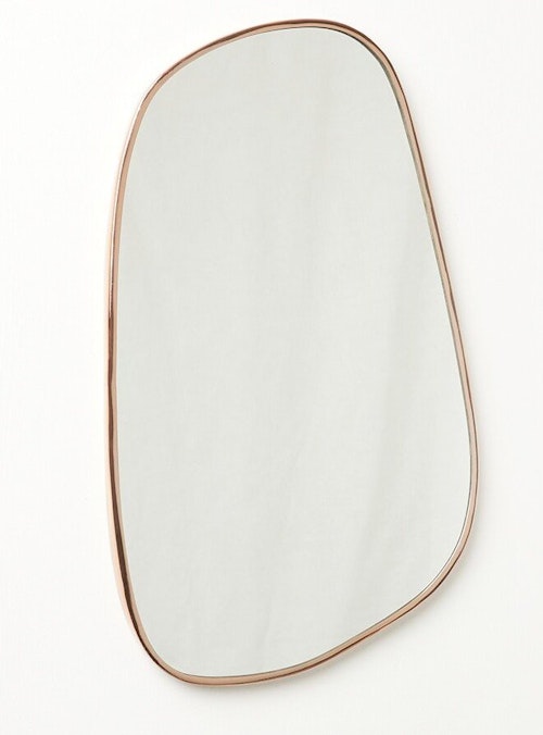 Oliver Bonas, Rose Gold Pebble Wall Mirror Large, WAS £75 NOW £45