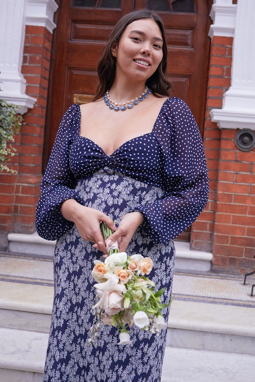Gio Sweetheart Midi Dress, £345
