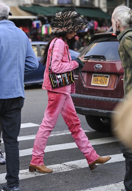 New York fashion week street style hats New York fashion week street style hats