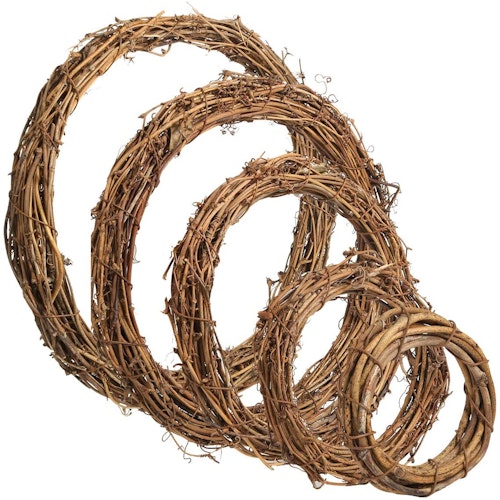 Natural Grapevine Wreaths Set