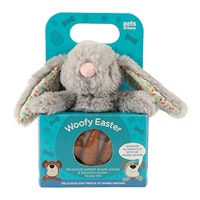 Pets at Home Squeaky Bunny Toy & Woofy Easter Delicious Carrot Dog Chew