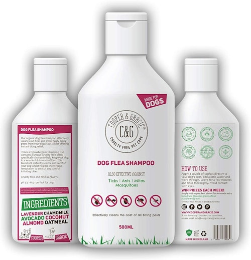 Cooper & Gracie Flea Shampoo For Dogs 500ml
