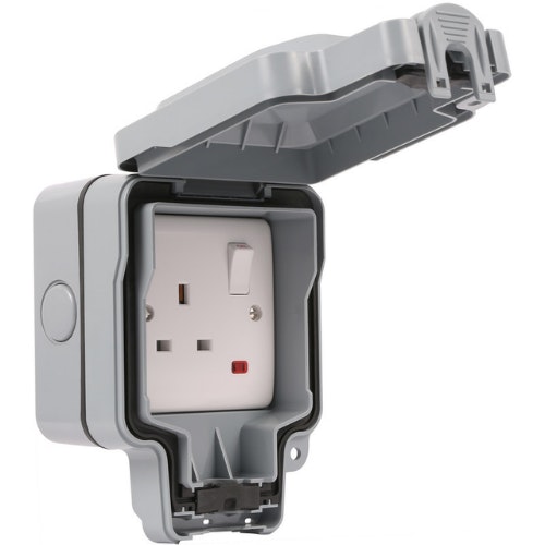 Wessex IP66 13A DP Switched Socket 1 Gang