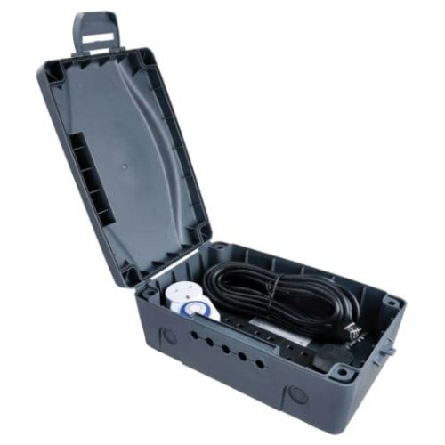 Masterplug Weatherproof 4 Socket Extension Lead Box Kit 8m