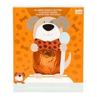 Pets at Home Woofy Easter Large Peanut Butter Flavour Carob Dog Easter Egg