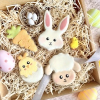 Spring Easter Iced Dog Treats